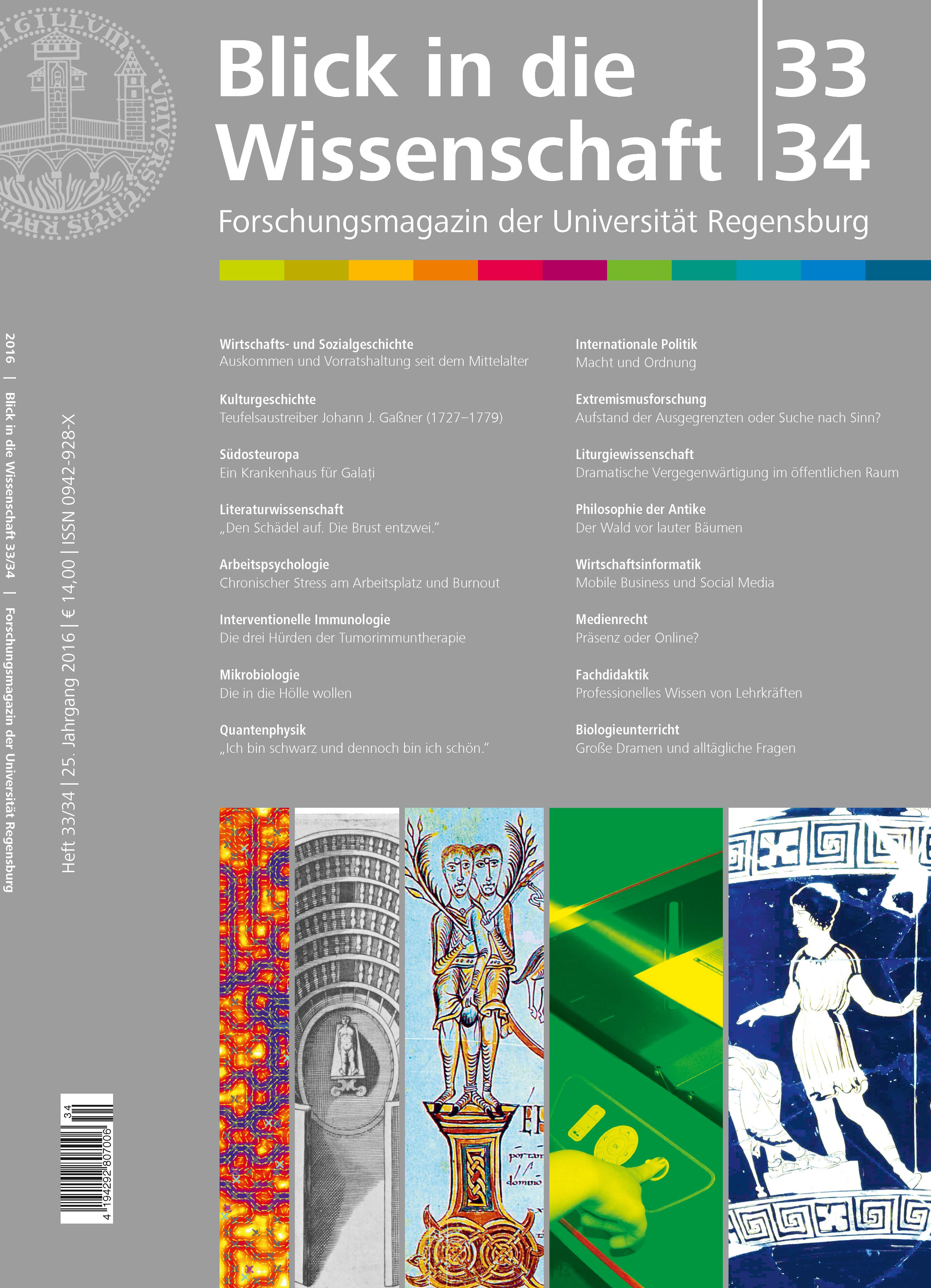 Forschungsmagazin der Universität Regensburg